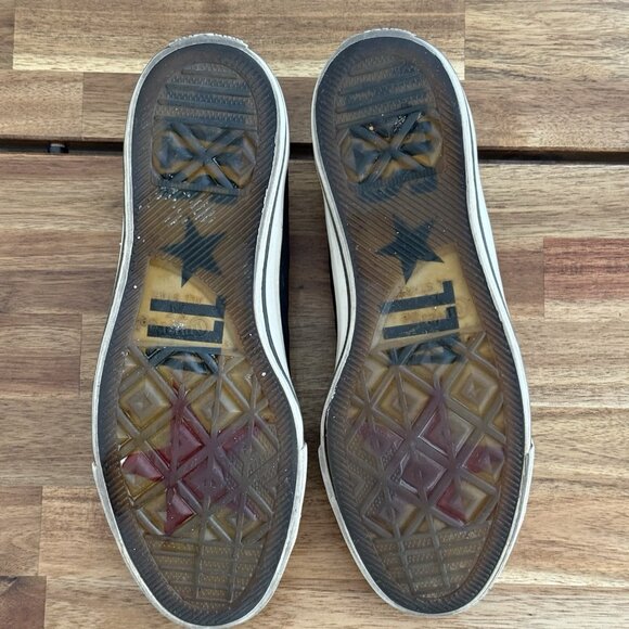 Converse John Varvatos Laceless Low Top Sneakers Mens 10.5 Us Black Slip On - Picture 6 of 16